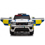 Elektrické autíčko - policajné SUV - nelakované - biele